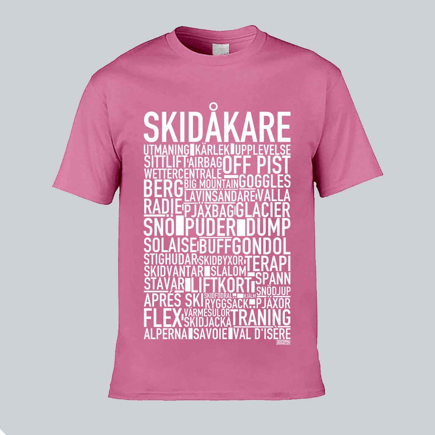 Skidåkare Text T-shirt