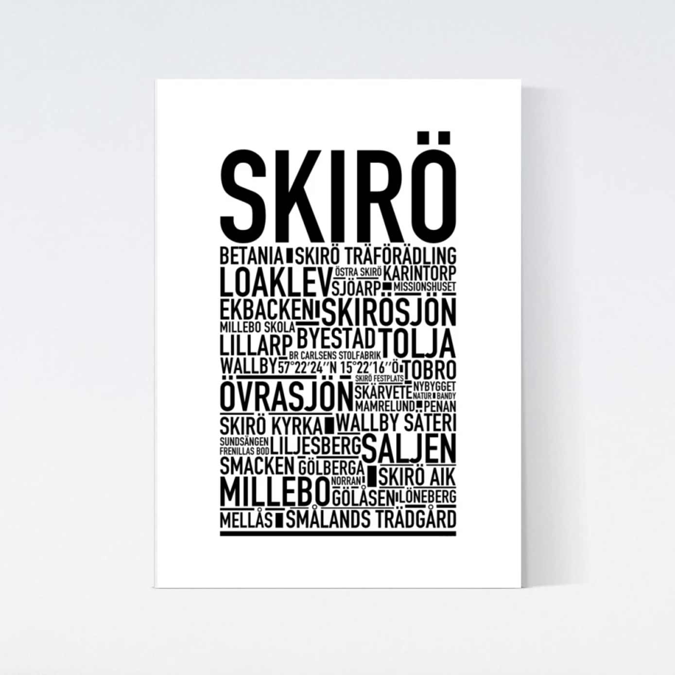 Skirö Text Poster