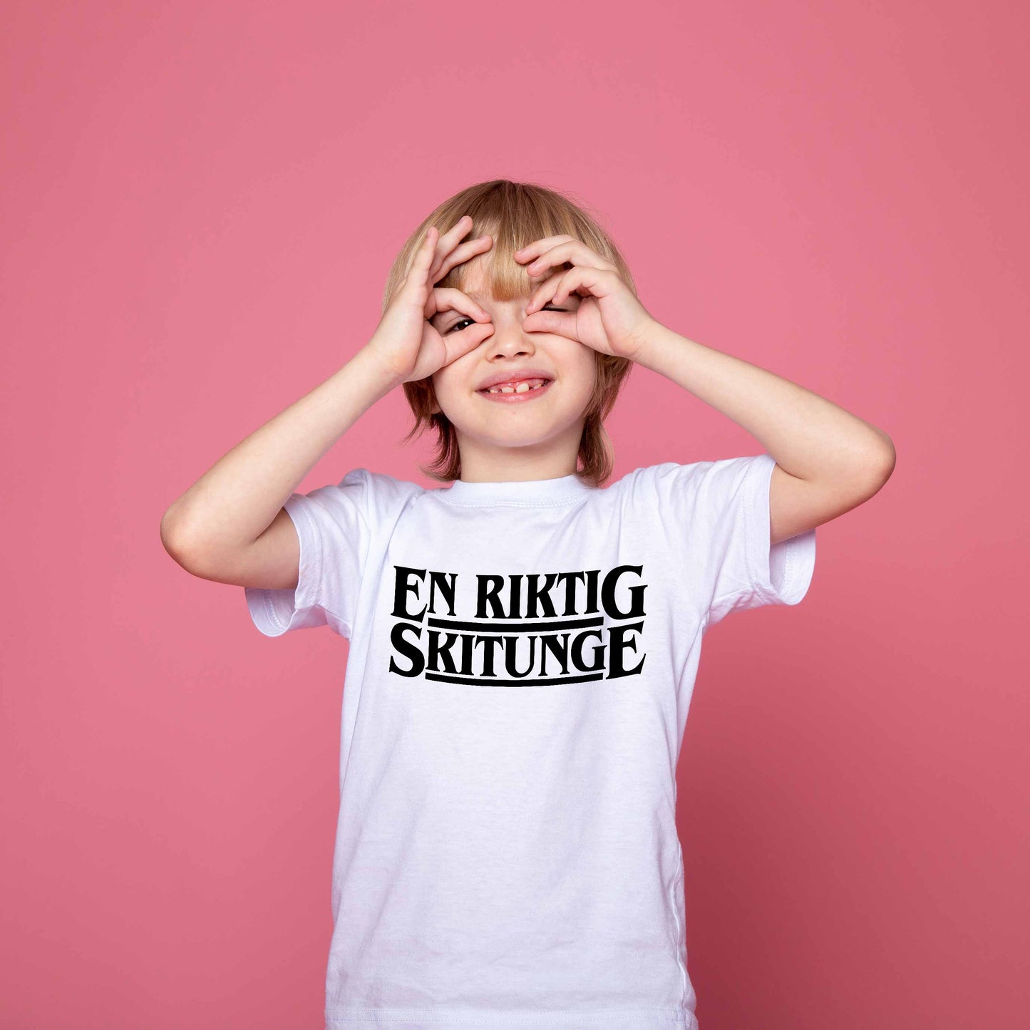 En Riktig Skitunge Barn T-shirt