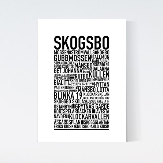 Skogsbo Text Poster