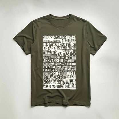 Skogsmaskinförare Text T-shirt