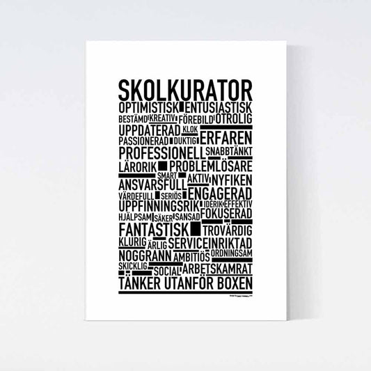 Skolkurator Text Poster