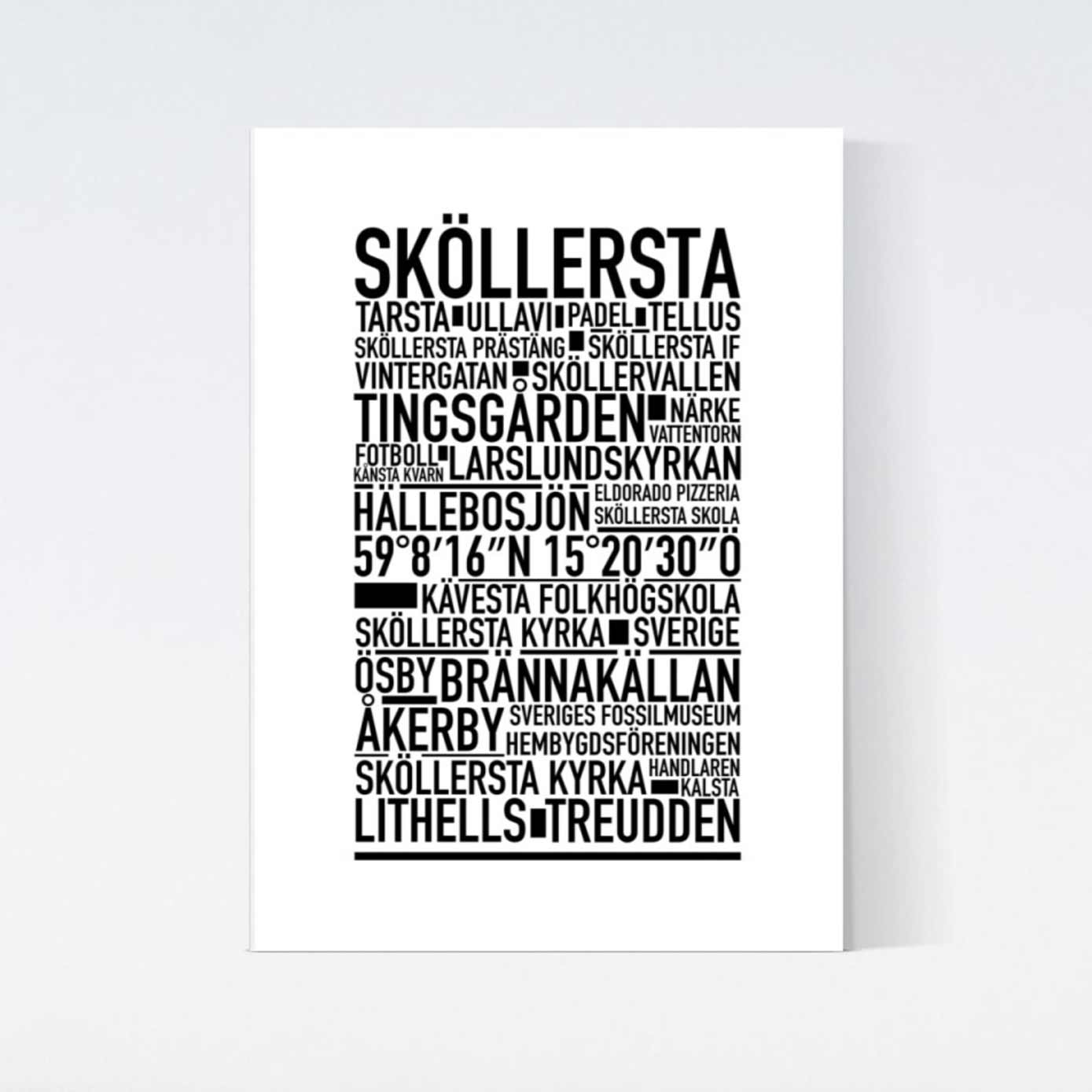 Sköllersta Text Poster