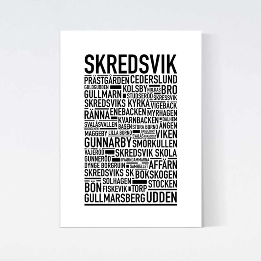Skredsvik Text Poster