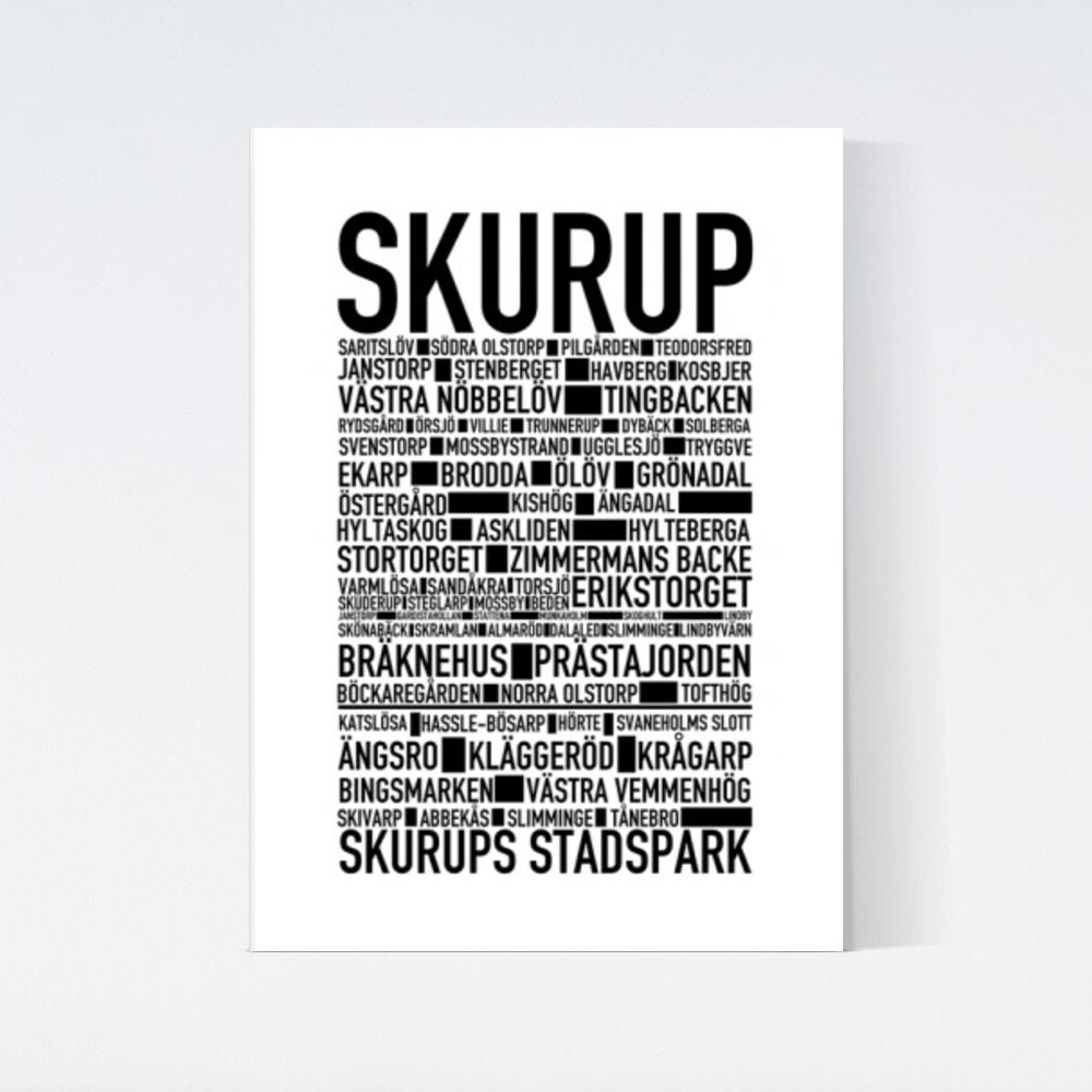 Skurup Text Poster