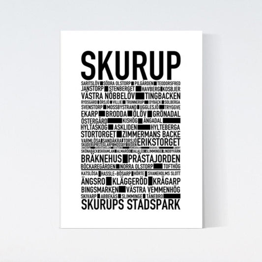 Skurup Text Poster