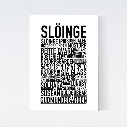 Slöinge Text Poster