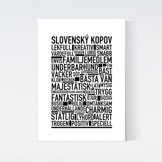 Slovenský Kopov Text Poster