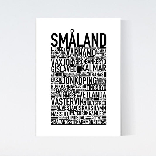 Småland Landskap Text Poster
