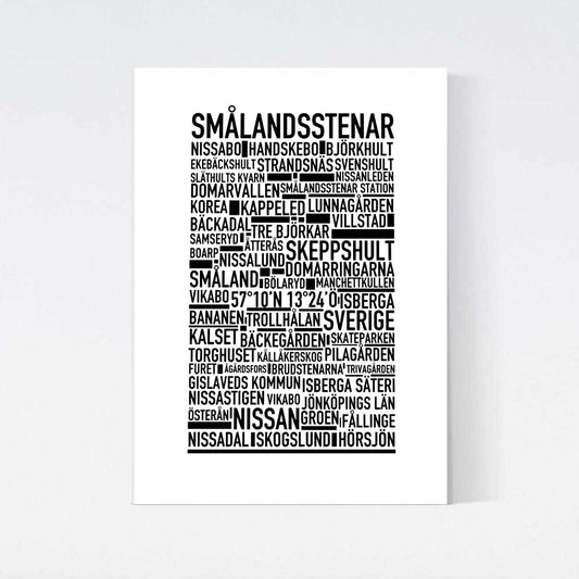 Smålandsstenar Text Poster
