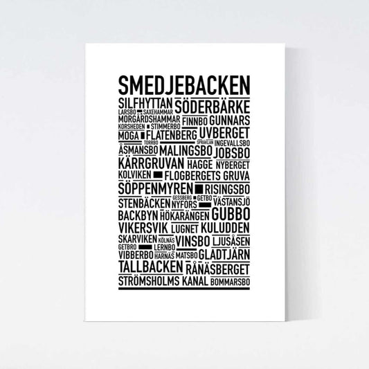 Smedjebacken Text Poster