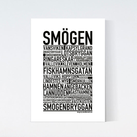 Smögen Text Poster