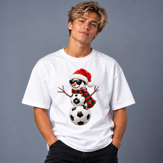 Cool Snögubbe Fotboll T-shirt