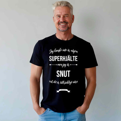 Ditt Yrke Superhjälte Text T-shirt