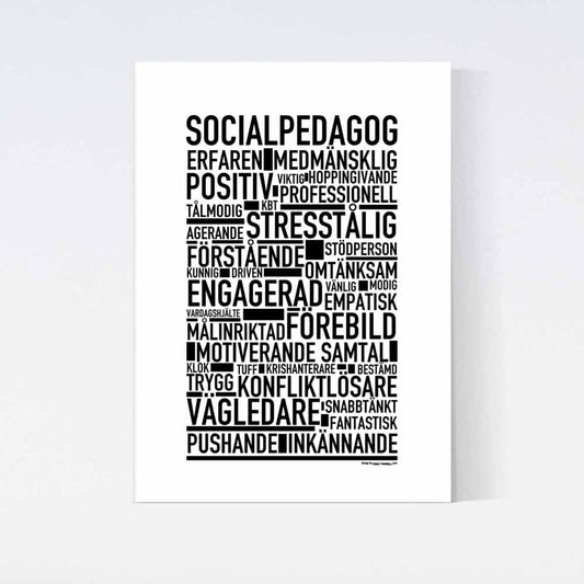 Socialpedagog Text Poster