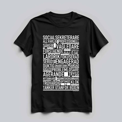 Socialsekreterare Text T-shirt