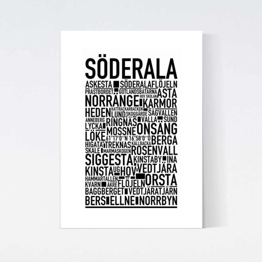 Söderala Text Poster