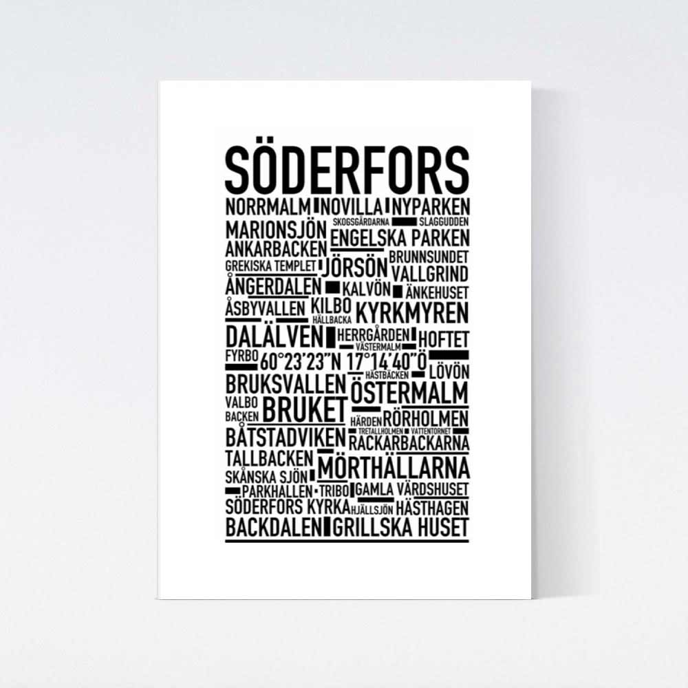 Söderfors Text Poster
