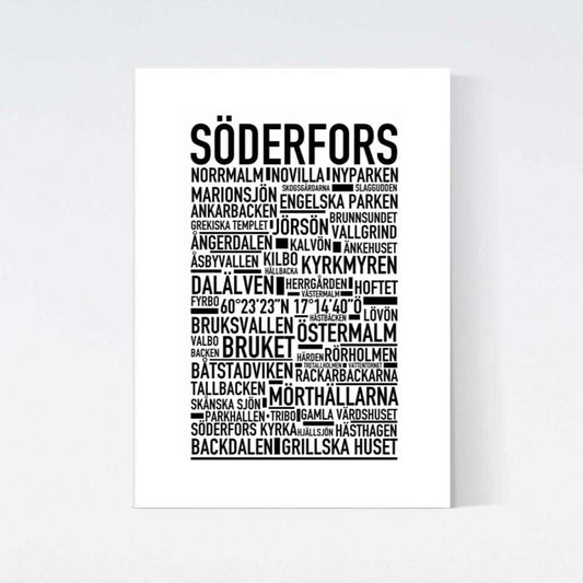 Söderfors Text Poster