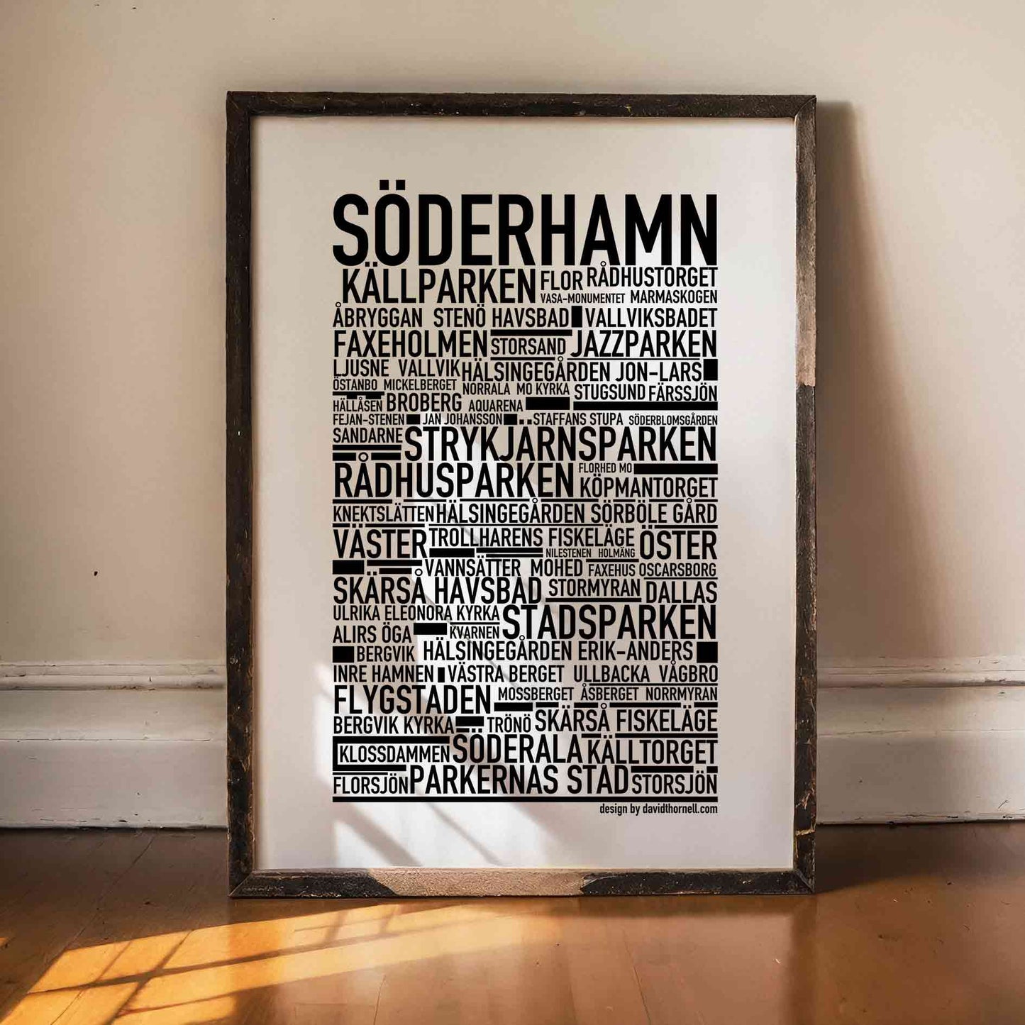 Söderhamn Text Poster