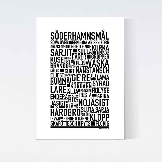 Söderhamnsmål Dialekt Text Poster