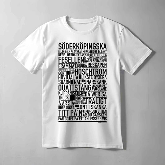 Söderköpingska Dialekt Text T-shirt