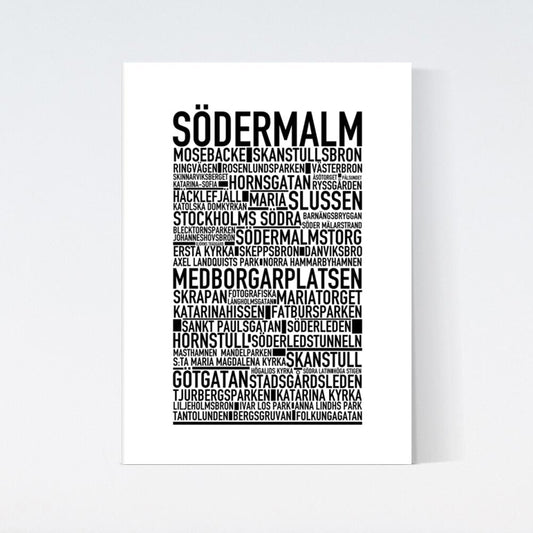Södermalm Stockholm Text Poster