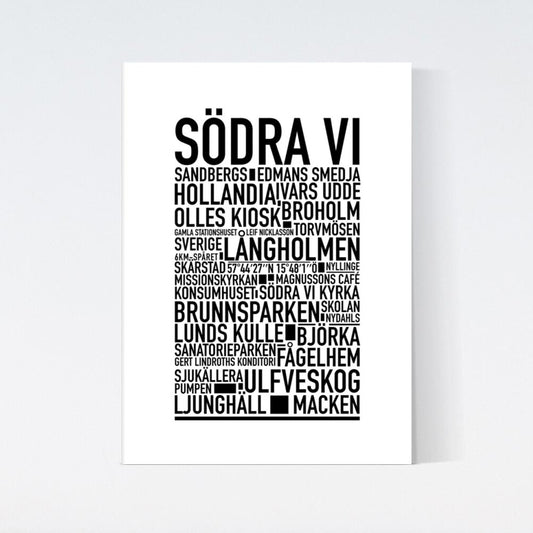 Södra Vi Text Poster