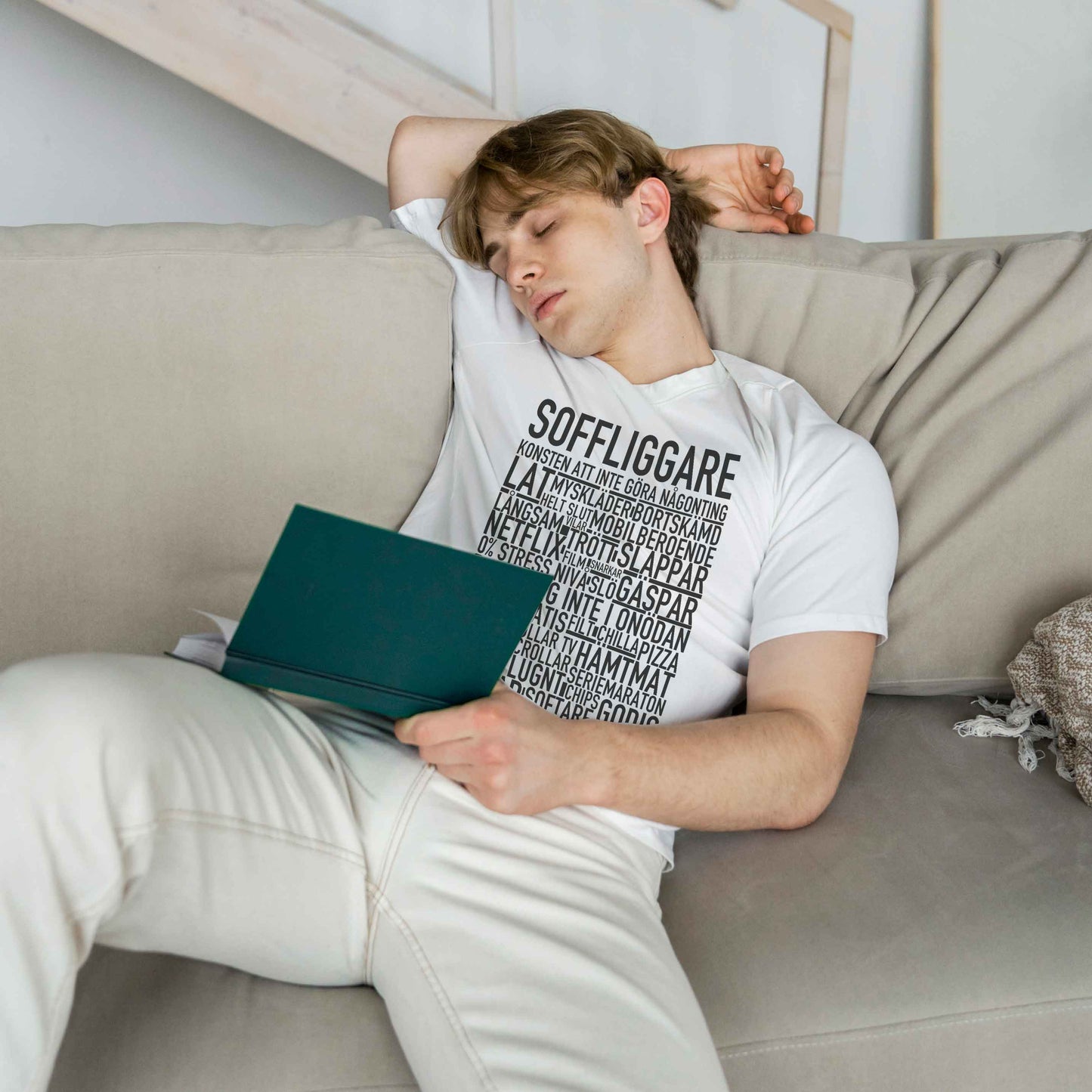 Soffliggare Text T-shirt