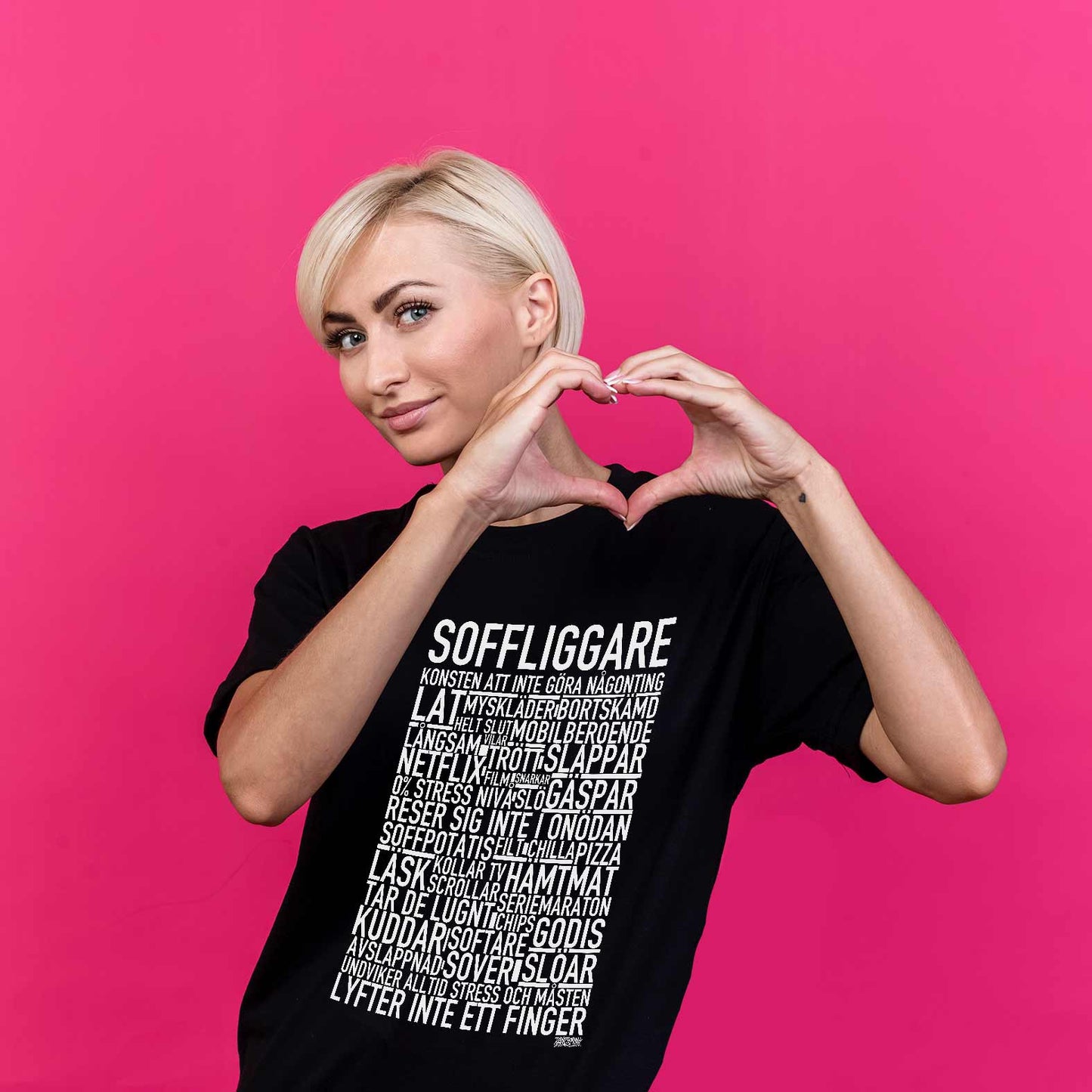 Soffliggare Text T-shirt