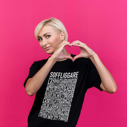 Soffliggare Text T-shirt