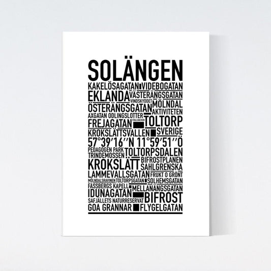 Solängen Text Poster