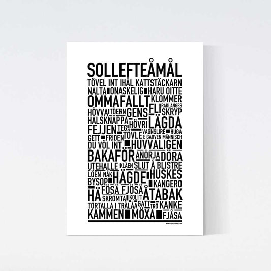 Solleftemål Dialekt Text Poster