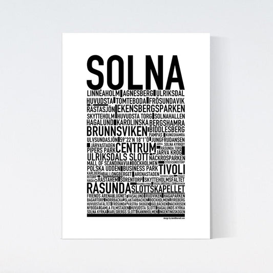 Solna Text Poster