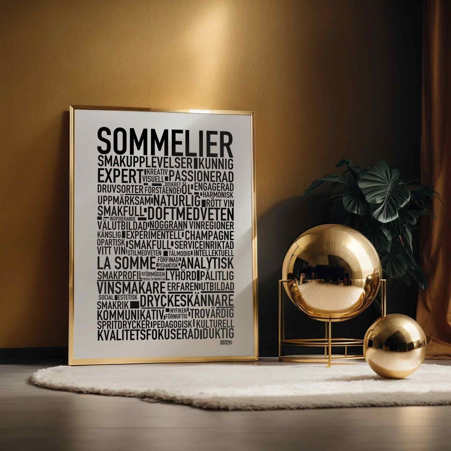 Sommelier Text Poster