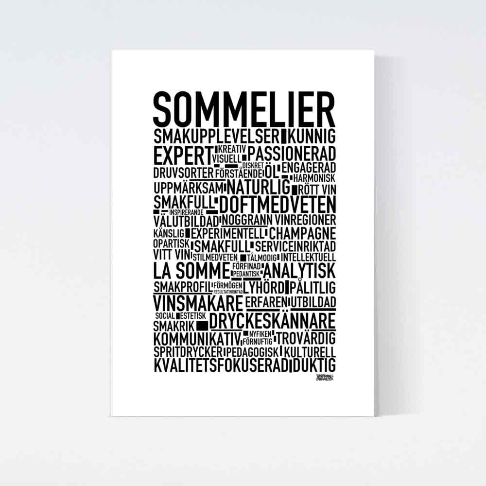 Sommelier Text Poster