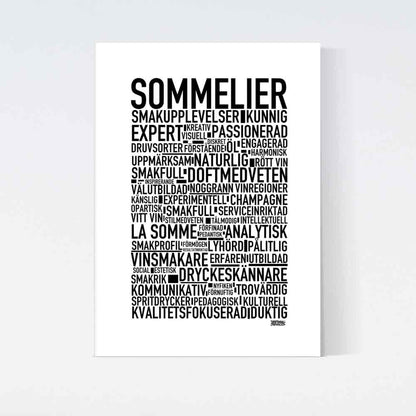 Sommelier Text Poster