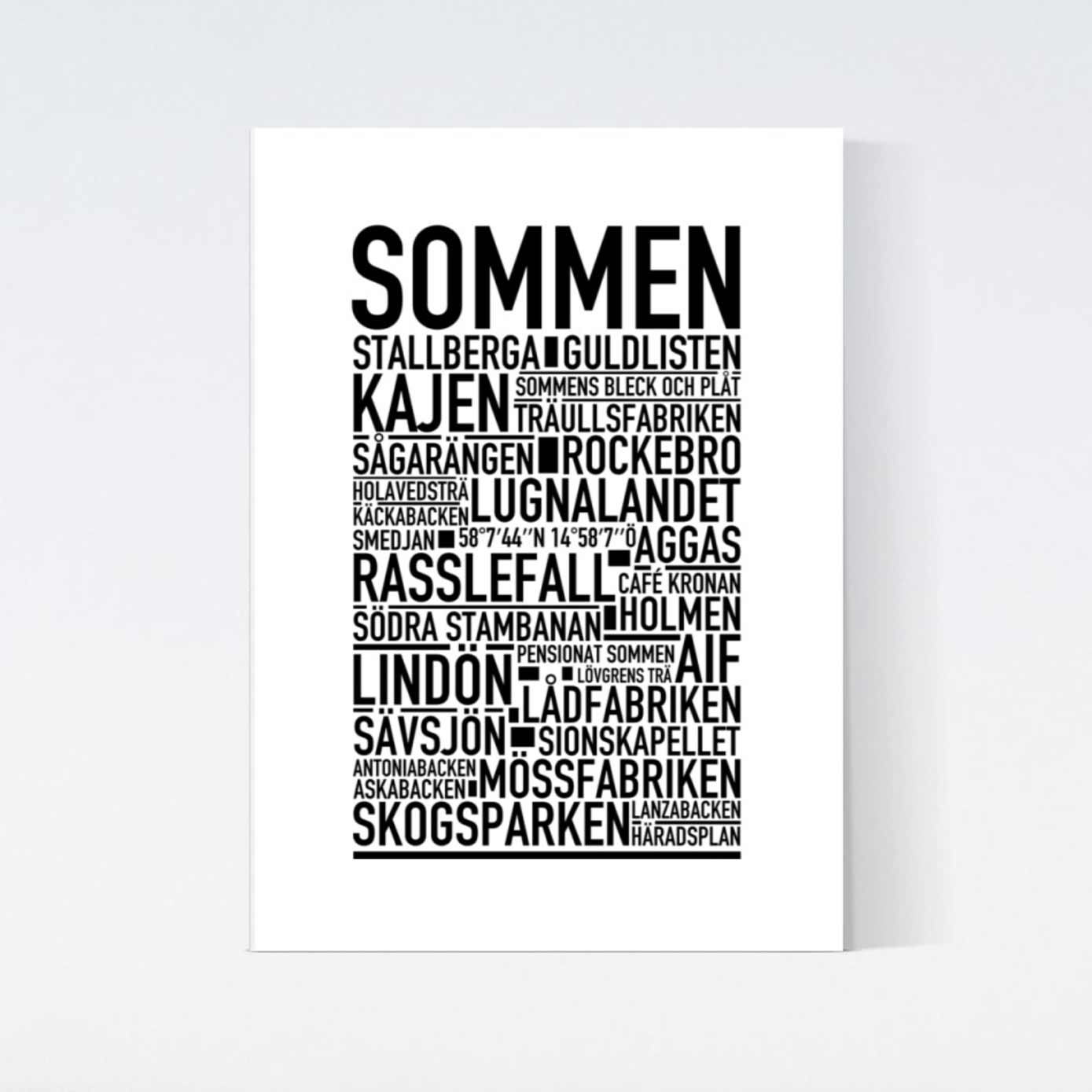 Sommen Text Poster