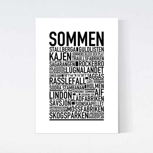 Sommen Text Poster