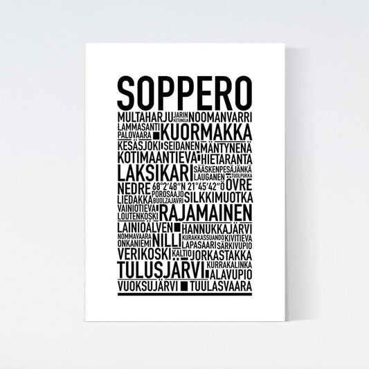 Soppero Text Poster