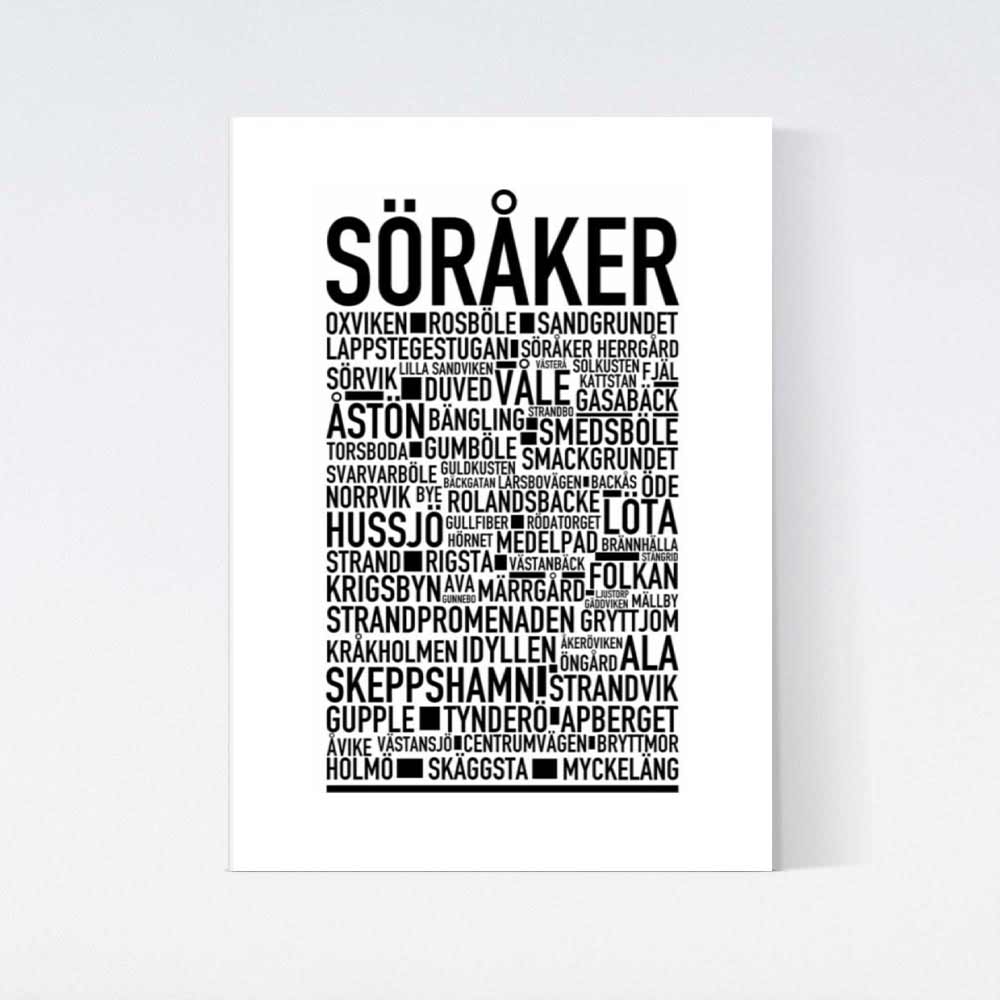 Söråker Text Poster