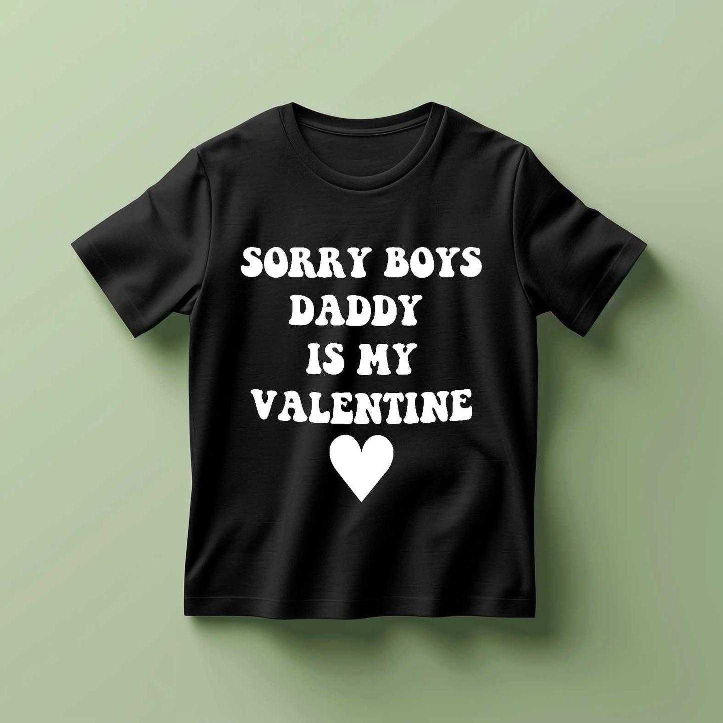 Daddy Is My Valentine Barn T-shirt