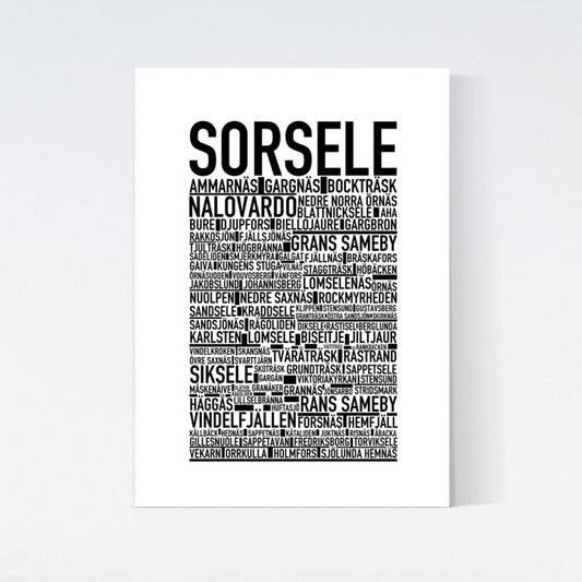 Sorsele Text Poster