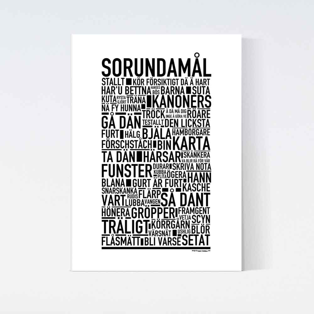 Sorundamål Dialekt Text Poster