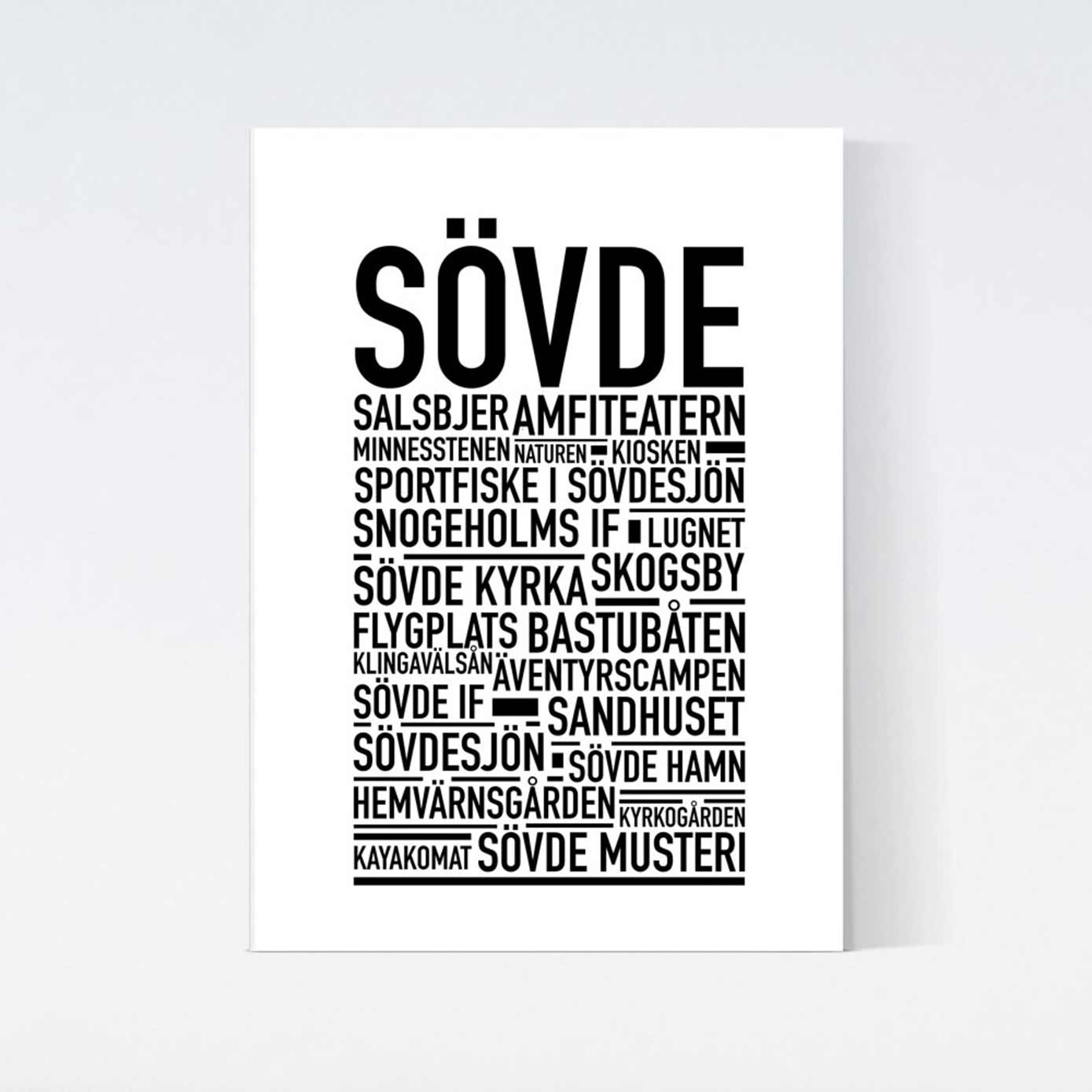 Sövde Text Poster