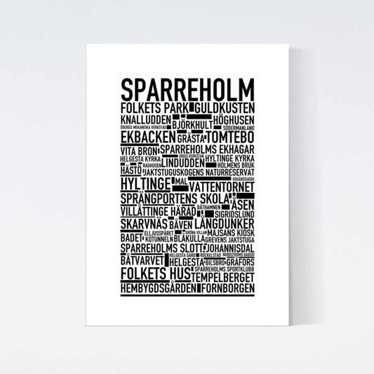 Sparreholm Text Poster