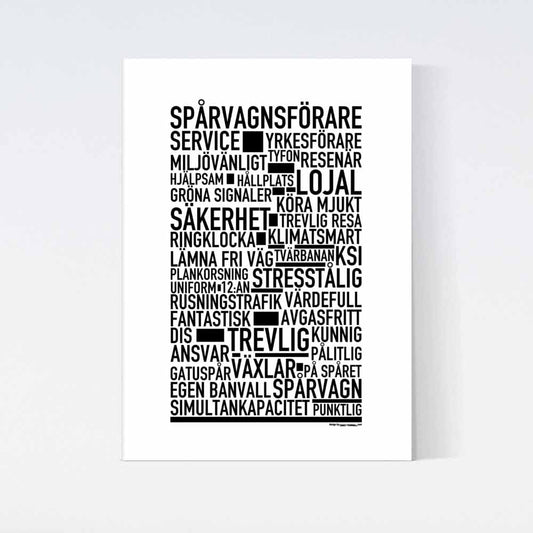 Spårvagnsförare Text Poster