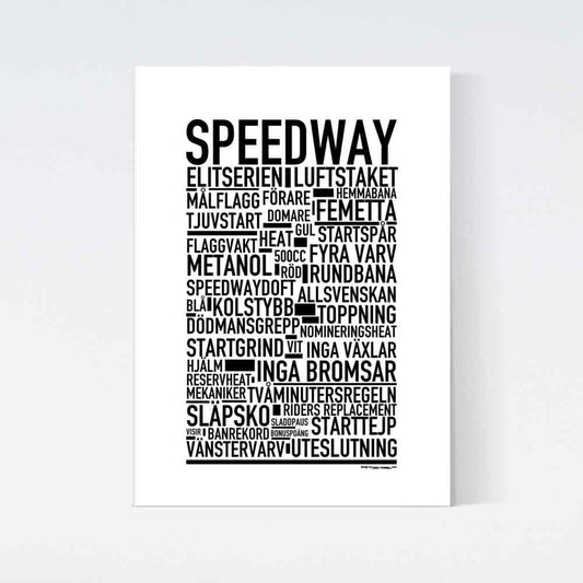 Speedway Text Poster