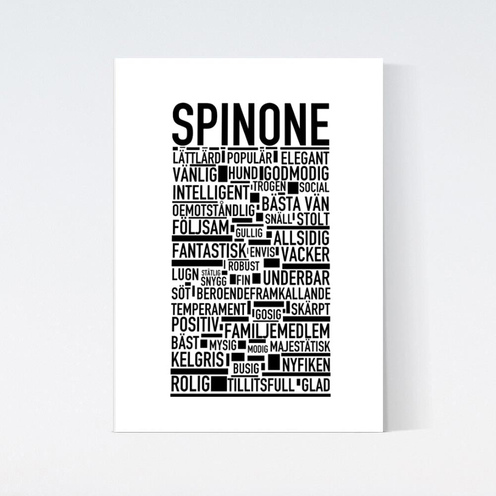 Spinone Text Poster
