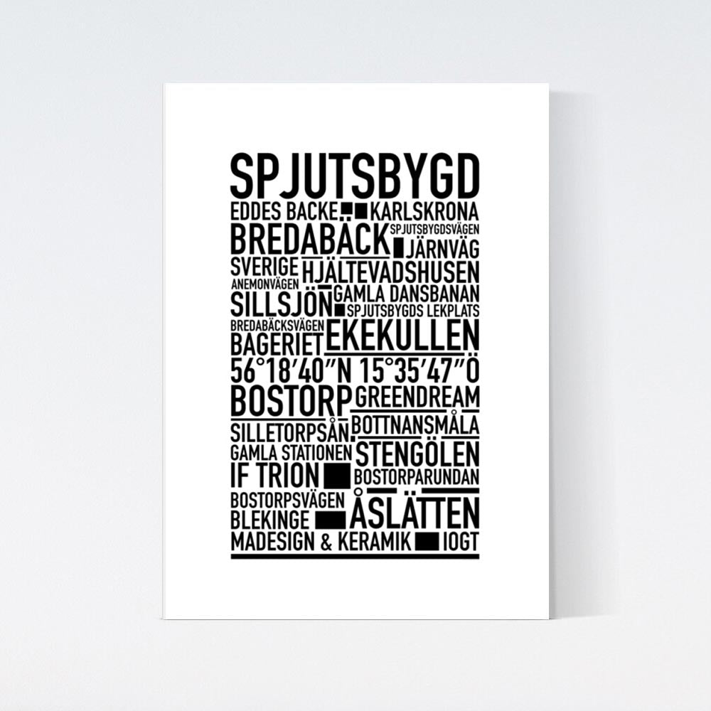 Spjutsbygd Text Poster